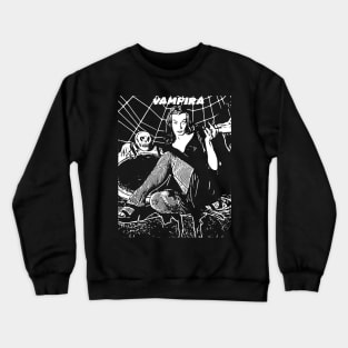 Vampira - Classic Television Horror Hostess Crewneck Sweatshirt